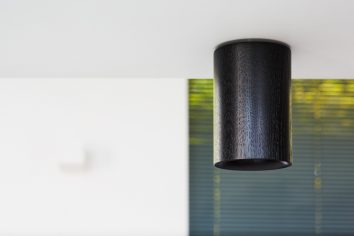 Black Stained Oak Cylinder Downlight