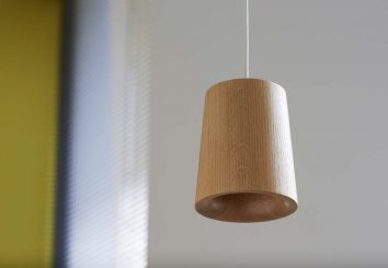 Natural Oak Cone Pendant